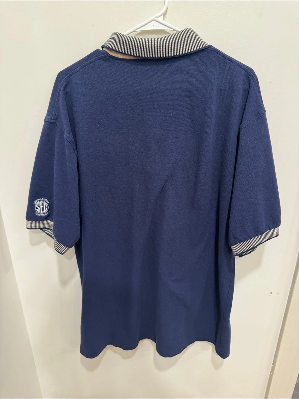 Vintage Antigua Auburn Tigers SEC Embroidered Polo Shirt Navy Blue Men’s XL
